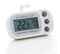 HEIBTENY Thermomètre de réfrigérateur numérique avec écran LCD, plage de -20 °C à 50 °C, jauge de température électronique pour réfrigérateur, double unité °C/°F, design compact, pour refroidissement