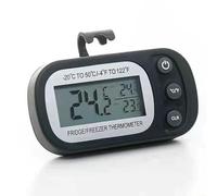 HEIBTENY Thermomètre numérique pour réfrigérateur avec écran LCD, plage de -20 °C à 50 °C, jauge de température électronique pour réfrigérateur, double unité °C/°F, design compact, pour