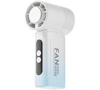 HEIBTENY Ventilateur de refroidissement à main, avec affichage numérique TEC Ice Compresse Turbo Refroidisseur d'air 3 vitesses réglable USB Rechargeable Portable pour mini ventilateur, pour voyage en