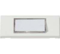 Heidemann 70060 Plaque de sonnette avec porte-nom simple blanc pur 24 V/1 A