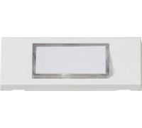 Heidemann 70060 Plaque de sonnette avec porte-nom simple blanc pur 24 V/1 A