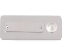Heidemann 70121 Plaque de sonnette avec porte-nom simple acier inoxydable 24 V/1 A