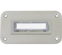 Heidemann 70142 Plaque de sonnette avec porte-nom simple acier inoxydable 24 V/1 A