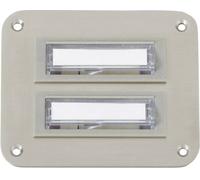 Heidemann 70143 Plaque de sonnette avec porte-nom x2 acier inoxydable 24 V/1 A