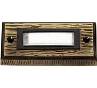 Heidemann 70301 Plaque de sonnette avec porte-nom simple bronze 24 V/1 A