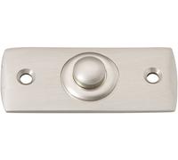 Heidemann Bouton de sonnette 70409 simple nickelé 24 V/1 A