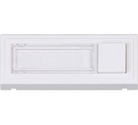 Heidemann Plaque de sonnette 70519 - porte-nom simple - blanc pur - 18 V/2 A