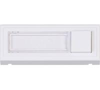 Heidemann 70519 Plaque de sonnette avec porte-nom simple blanc pur 18V/2A