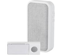 Heidemann Sonnette sans fil HX Cloth – extensible, à piles, émetteur/récepteur, housse tissu