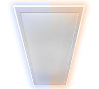 Heidenfeld chauffage infrarouge HF-HP500 avec éclairage | Cadre LED - panneau infrarouge plafond avec thermostat - marque allemande - télécommande (800 W réglable)