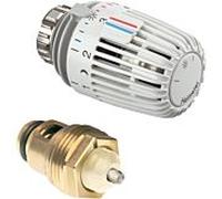Heimeier adaptation thermostat Heimeier 3500-12.800 blanc, avec partie supérieure / tête thermostatique K, pour DN 15
