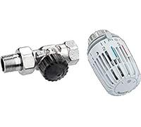 Heimeier HEIMSETD12 2202 Set de Robinet thermostatique passage droit avec tête K 7000 DG 1/2''