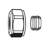 HEIMEIER Raccord à compression pour tube en cuivre ou en acier de précision, 3831-16.351,