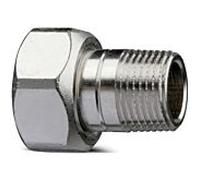 Heimeier Radiateurs salle de bain raccord 50701516 R 2000 / 2xM 22, AMETAL, nickelé, droit