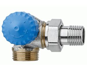 HEIMEIER Robinets therm. sans prérég.DN 15-3/4" Double équerre,gauche,fil.male 2343-02.000