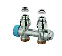 Heimeier Système de vanne monotube Multilux 3854-02.000 Rp 2000 / 2, 2000 , bronze nickelé