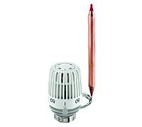 Heimeier tête thermostatique 6662-00.500 60-90 ° C, blanc , longueur du tube capillaire 2 m
