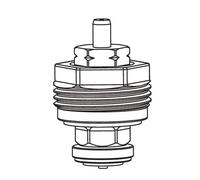 HEIMEIER Tête thermostatique de remplacement pour le sens inverse du flux, 3850-02.300,