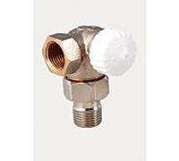 Heimeier corps de robinet thermostatique à double nickelé 231 102 000 d'angle gauche, 1/2 », bronze