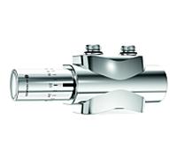 Heimeier thermostatique Heimeier Multilux 4 sets 9690-43.800 chrome, convertible du fonctionnement à deux tubes à un fonctionnement à un tube
