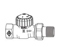 Heimeier V-exact II Vanne thermostatique, 3712-01.000,