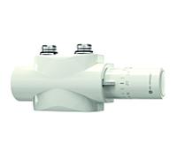 Heimeier Vanne Heimeier Multilux 4-Set 9690-42.800 blanc , convertible d'un fonctionnement à deux tubes à un fonctionnement à un tube