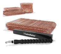 Heimfleiss® Torsadeuse + fil de fer recuit 1,0 x 100-160 mm (500 pcs.) - Set de qualité torsadeuse fil de fer & fil de ligature - Fermeture de fil de fer Fil de fer à œillet