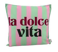heimtexland ® Coussin décoratif d'extérieur - 45 x 45 cm - Avec rembourrage - Imperméable - Résistant aux intempéries - Imprimé - Type 906 Dolce Vita - Vert