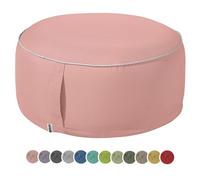 Heimtexland Pouf d'extérieur résistant aux intempéries - Coussin gonflable - Repose-pieds - Yoga - Salon - Table - Décoration de fête - 25 x 55 cm - Type 551 - Vieux rose