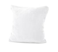 heimtexland ® Typ380 Housse de coussin en flanelle super douce - Coussin décoratif - Blanc - 40 x 40 cm
