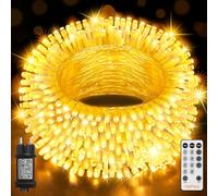 HeiPard Guirlande Lumineuse Exterieure Intérieur 20M 200 LEDs, 8 Modes de Lumière, Étanche Led Lumière pour Le Patio, Le jardin, L'arbre, La Maison, La Décoration D'arbre