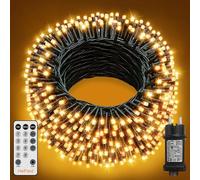 HeiPard Guirlande Lumineuse Sapin de Noël, 40M 400LED Lumières de Noël Intérieur et Extérieure avec télécommande et minuterie, 8 Modes, Fonction Mémoire, IP44 étanche pour Mariage, Balcon, Jardin