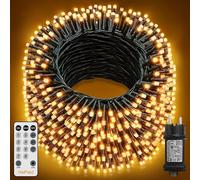 HeiPard Guirlande Lumineuse Sapin de Noël, 60M 600LED Lumières de Noël Intérieur et Extérieure avec télécommande et minuterie, 8 Modes, Fonction Mémoire, IP44 étanche pour Mariage, Balcon, Jardin