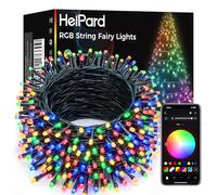 HeiPard Smart RGB Guirlande Lumineuse 30m 300 LED Extérieur Sapin App | IP44, 16 Mio. Couleurs DIY, Couleurs Changeantes, Télécommande, Sync Musique, Minuterie, Fête/Jardin/Intérieur/Noël Déco