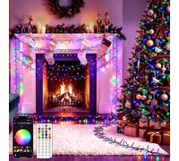HeiPard Smart RGB Guirlande Lumineuse Cluster Extérieur 600LED 9m IP44 APP | DIY Guirlande Cluster, Minuterie, Sync Musicale, Étanche, Dimmable, Télécommande, Décoration Sapin de Noël Intérieur