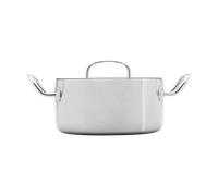 Heirol Casserole avec couvercle 3 litres Heirol Steely Classic Triply Acier inoxydable