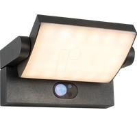 HEIT VO-501441 - Applique murale solaire LED ARONA, 3,5 W, 300 lm, 3000 K, anthra