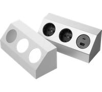 HEIT VO-501443 - Salerno, prise d'angle, 2x, 2 prises de charge USB