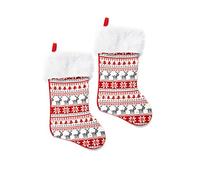 HEITMANN DECO Chaussette de Père Noël, Rennes, 2er-Set