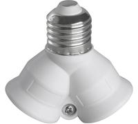 Heitronic Adaptateur de culot E27 sur 2x E27 230 V 60 W