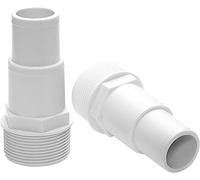 Hekasvm Adaptateur à Visser 1-1/2 - Raccord Tuyau Piscine - Emboîter Diam 32/38 Mm - Universel Accessoires Filtres Et Pompes De Piscine (Lot de 2)