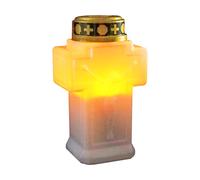 Hekasvm Bougies Funéraire LED, Lampe Funéraire Étanche IP44 Pour L'extérieur, Lumière Funéraire À Piles, Bougies De Cimetière (B)