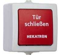 Hekatron Vertriebs GmbH Bouton-poussoir de déclenchement manuel pour montage apparent IP44 HAT 03 (6500142)