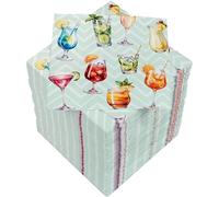 HEKU Lot de 150 serviettes à cocktail à 3 couches - 25 x 25 cm - Design élégant - Idéal pour les fêtes - Emballage pratique - Large choix