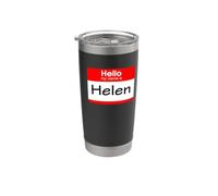 Helen, badge « Hello My Name is Name is » Gobelet isotherme en acier inoxydable double paroi
