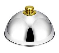 HELEVIA Couverture Alimentaire de Cloche en Acier Inoxydable, Dôme Dîner à Vaisselle Assiette, pour le Restaurant de Cuisine à Domicile (Couleur assortie)