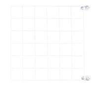 HELEVIA Étagère Murale en Grille de Fil de Fer, Présentoir de Photos 32x30cm pour Le Rangement et L'organisation du Bureau à Domicile (Blanche)