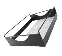 HELEVIA Organisateur D'armoire Extractible, étagère Coulissante Lisse en Acier au Carbone pour Cuisine, Garde-Manger, Salle de Bain, Bureau (Grande)