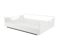 HELEVIA Organisateur D'armoire Extractible, étagère Coulissante Lisse en Acier au Carbone pour Cuisine, Garde-Manger, Salle de Bain, Bureau (Grande)