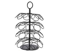 HELEVIA Organisateur de Capsules de café, Support Rotatif à 360 Degrés pour 40 Capsules, Convient à Caffitaly, avec Construction en Fer Robuste